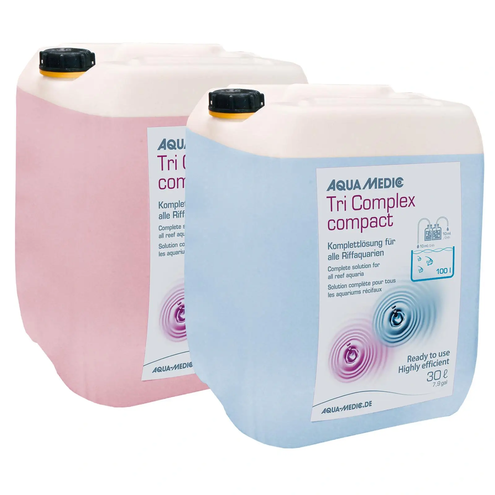 Aqua Medic Tri Complex compact jugs